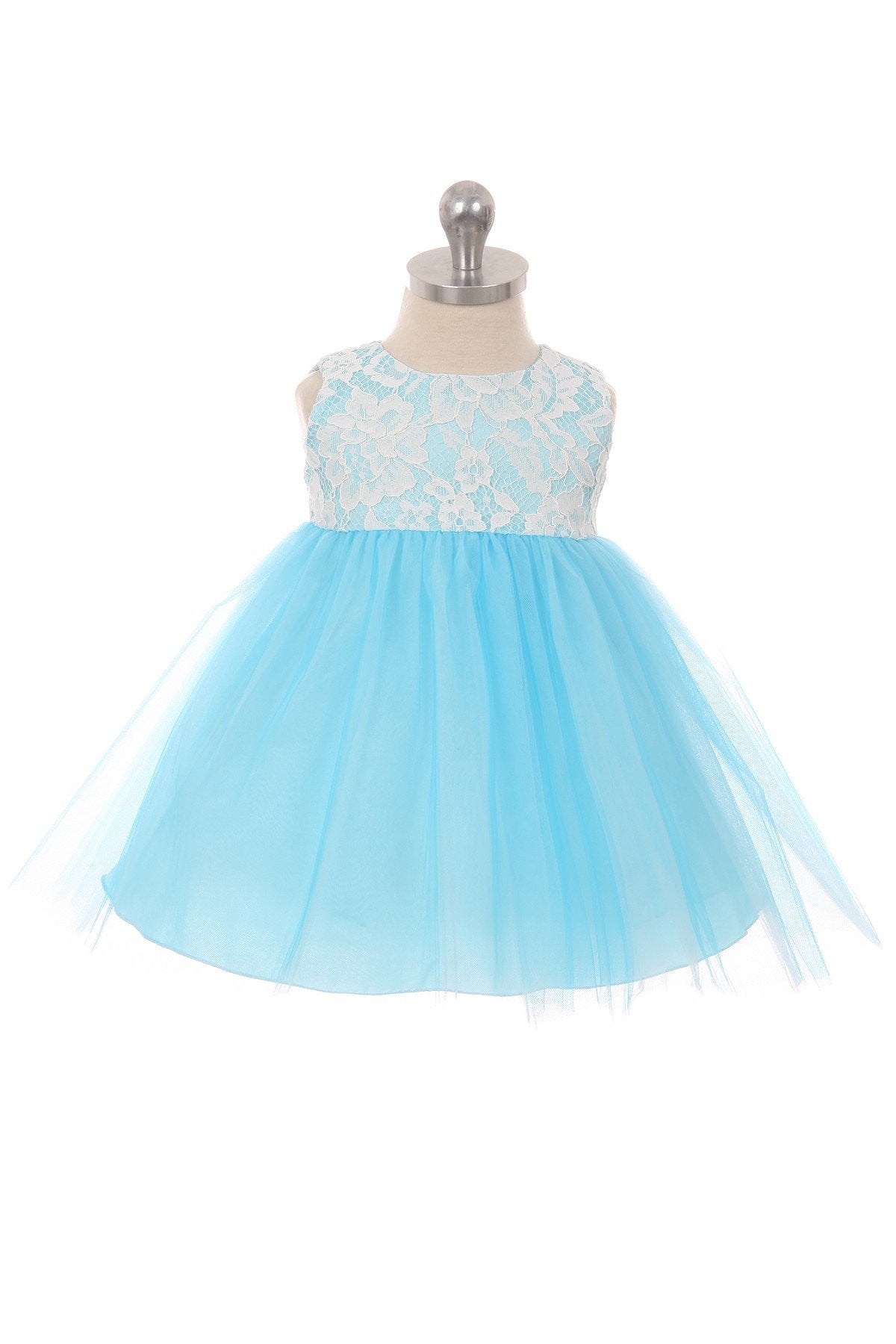 Dress - Lace Illusion Baby Dress