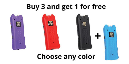 Stay Safe with the Powerful 80,000,000 volt MultiGuard Stun Gun Alarm and Flashlight