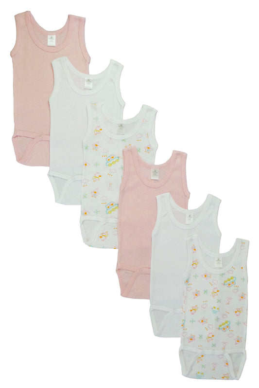 Girls Tank Top Onezies 6 Pack 111AP_111AP