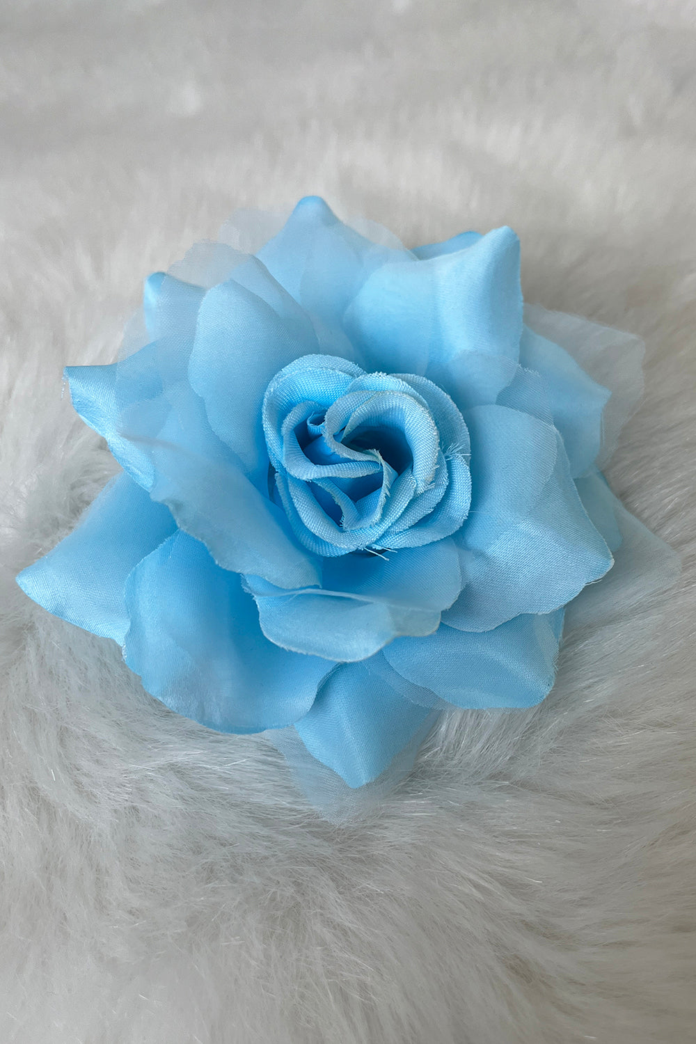 Baby blue fabric faux flowers accessories by Kid's Dream, shown in single and pack options for decorating or crafts.