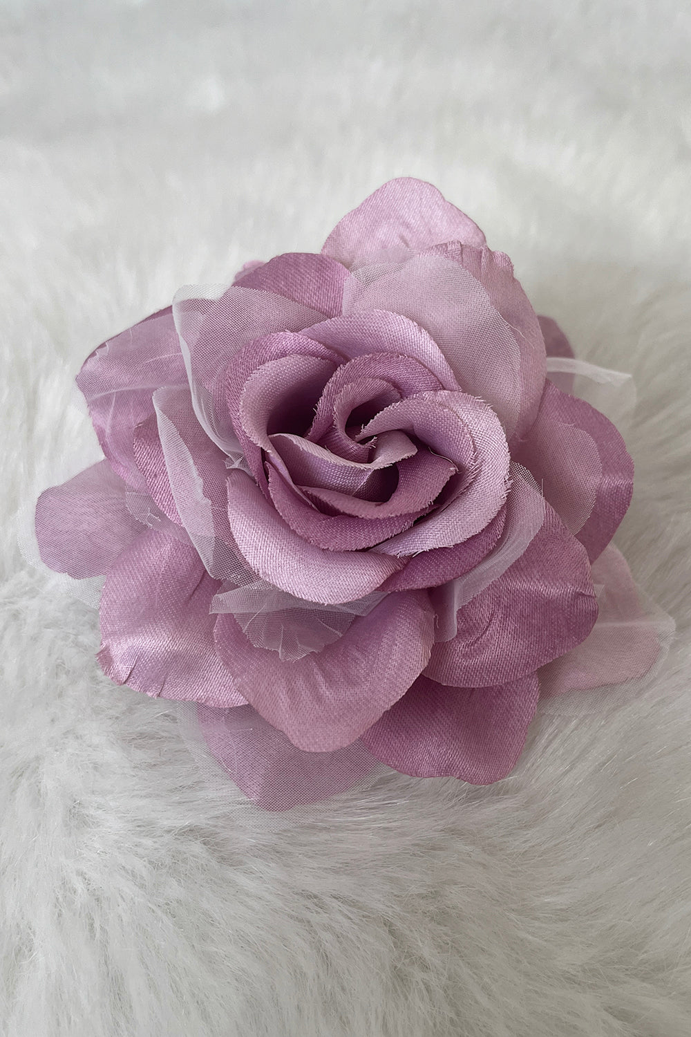 Kid's Dream fabric faux flower accessories in dusty rose, featuring a variety of single and pack options.
