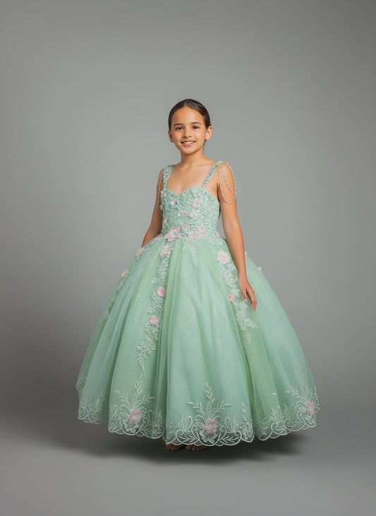 Girls' SCK-311 BIG dress by CALLAcollection, shown in a colorful, stylish design perfect for young girls.