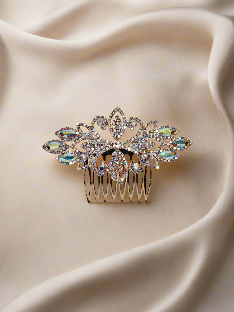 Calla Collection Hair Comb TR-41100 Sparkling Star Rhinestone Hair Comb