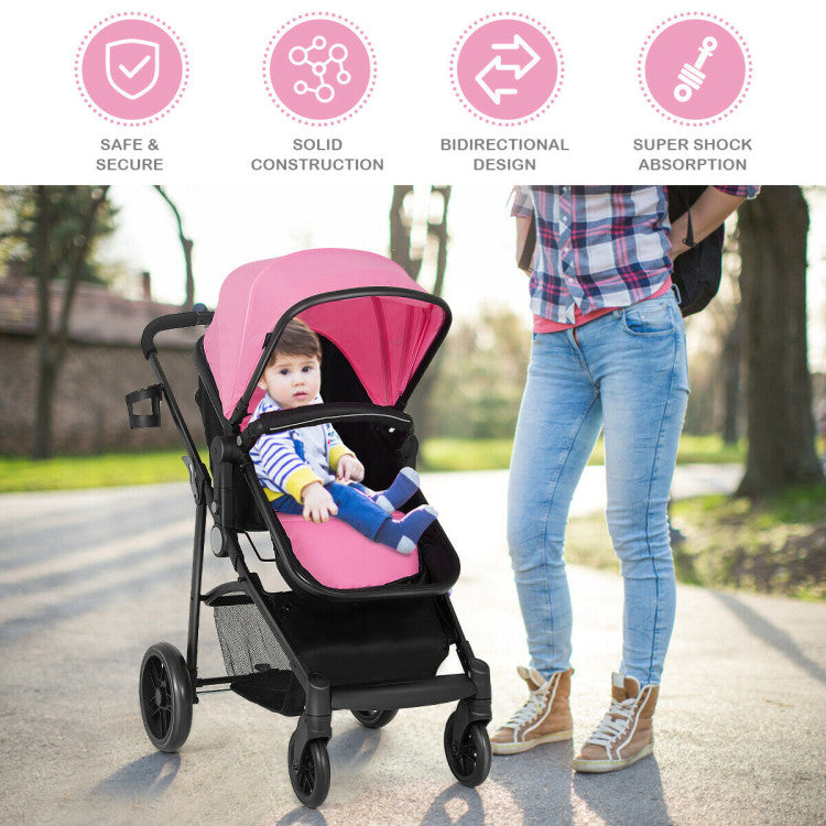 Baby Joy 2-in-1 Foldable Pushchair