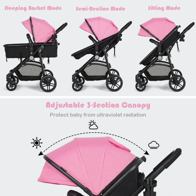 Baby Joy 2-in-1 Foldable Pushchair