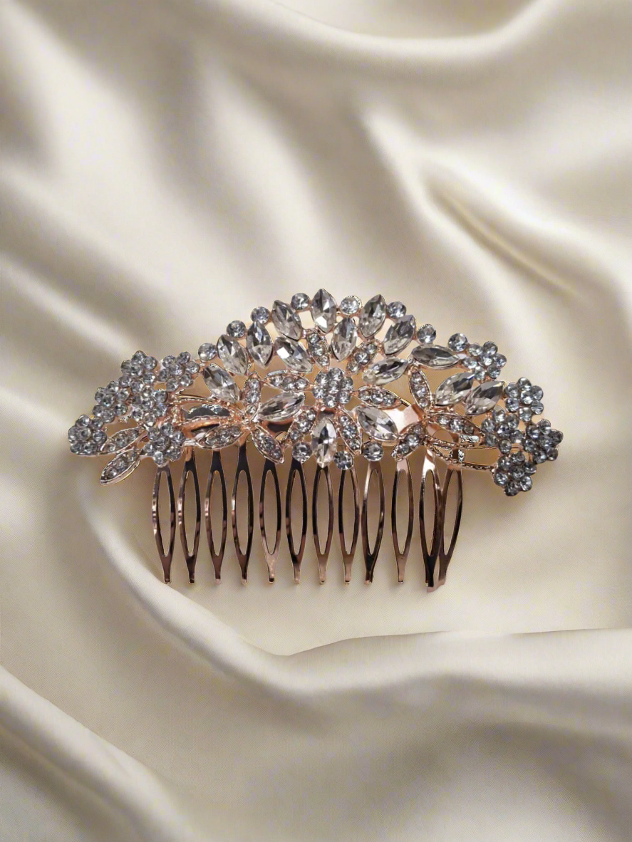 Calla Collection Hair Comb TR-41001 Flawless Polished Special Occasion Hair Comb