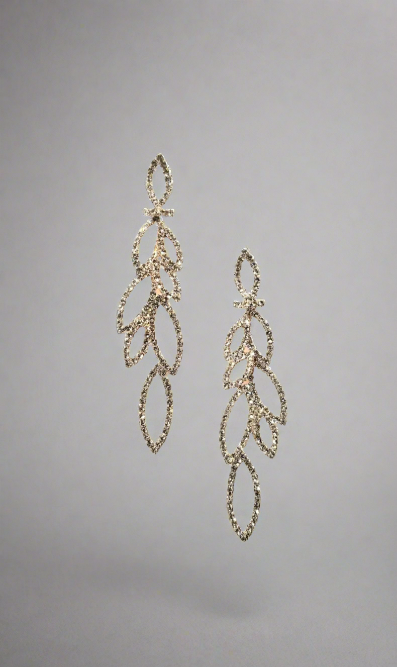 Calla Collection Earrings TR-11089 Bold Statement Fashion Dangle Earrings