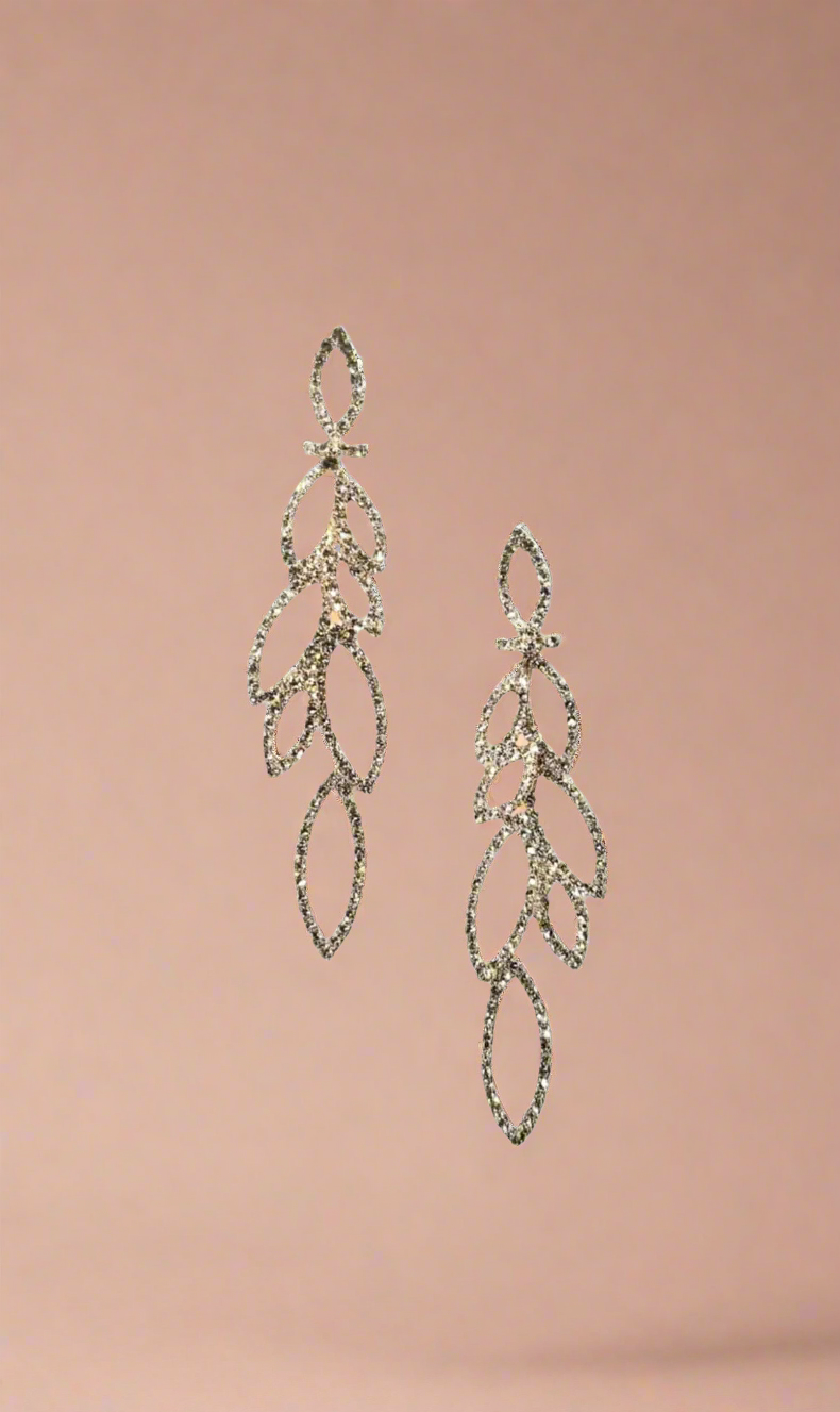Calla Collection Earrings TR-11089 Bold Statement Fashion Dangle Earrings