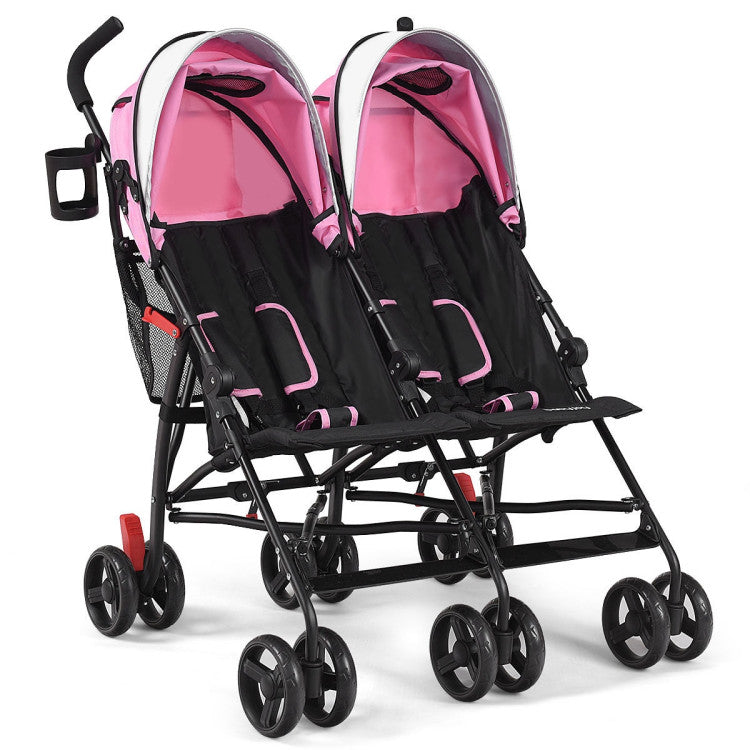 Foldable Twin Baby Double Stroller