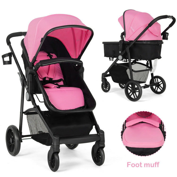 Baby Joy 2-in-1 Foldable Pushchair