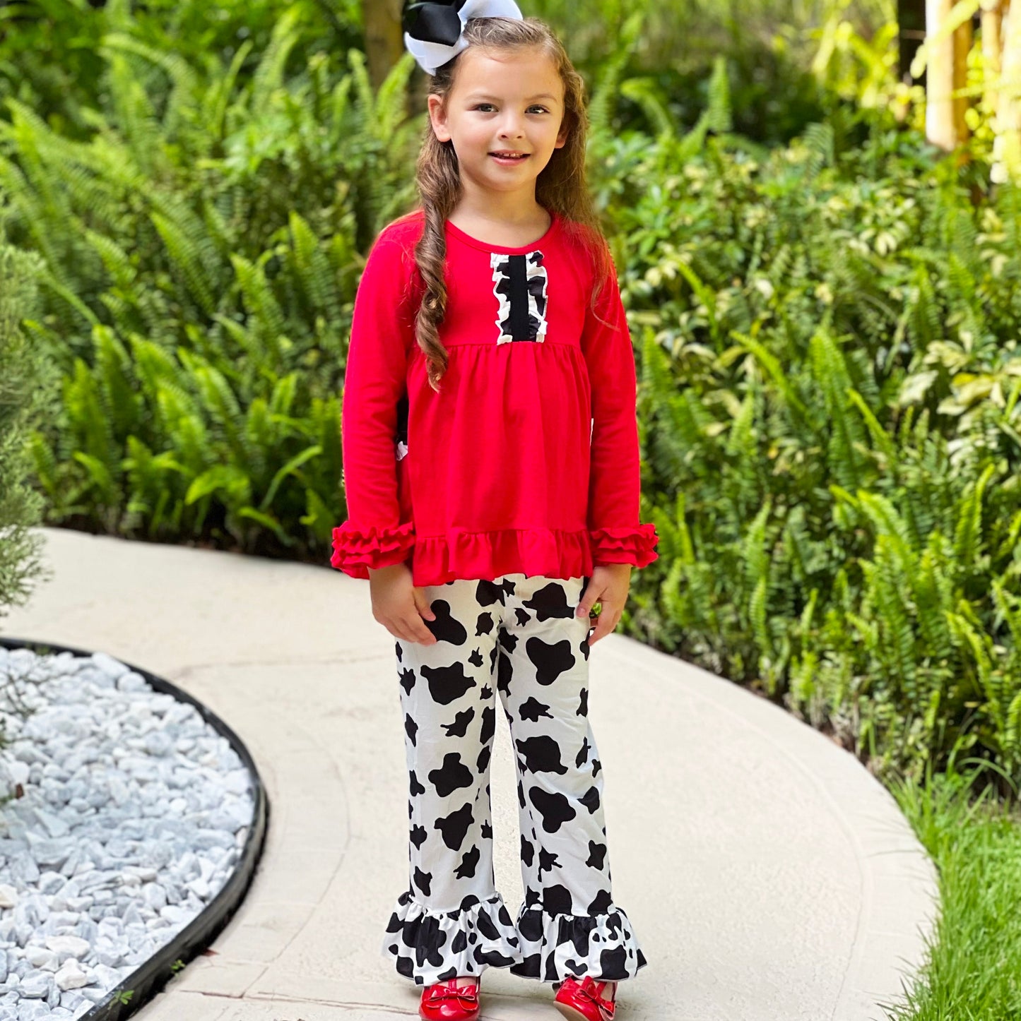 AL Limited Little Big Girls Boutique Cowgirl Rodeo Party Cotton 2 pc Set