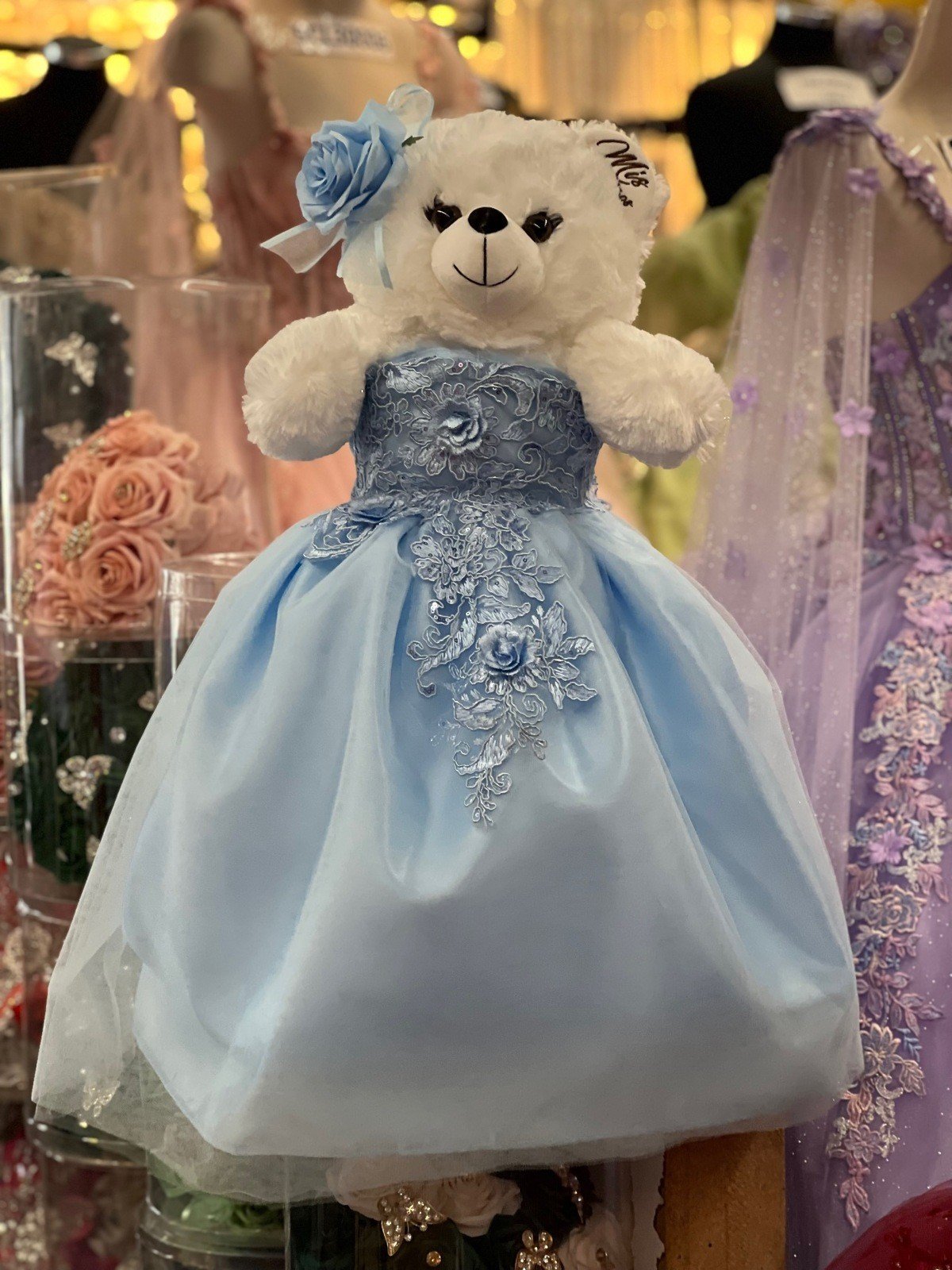 Calla Collection Quinceañera Bear Adorable Gown Commemorative Bear Gift