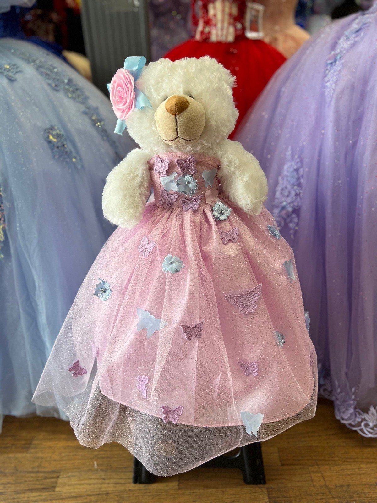 Calla Collection Quinceañera Bear Adorable Gown Commemorative Bear Gift