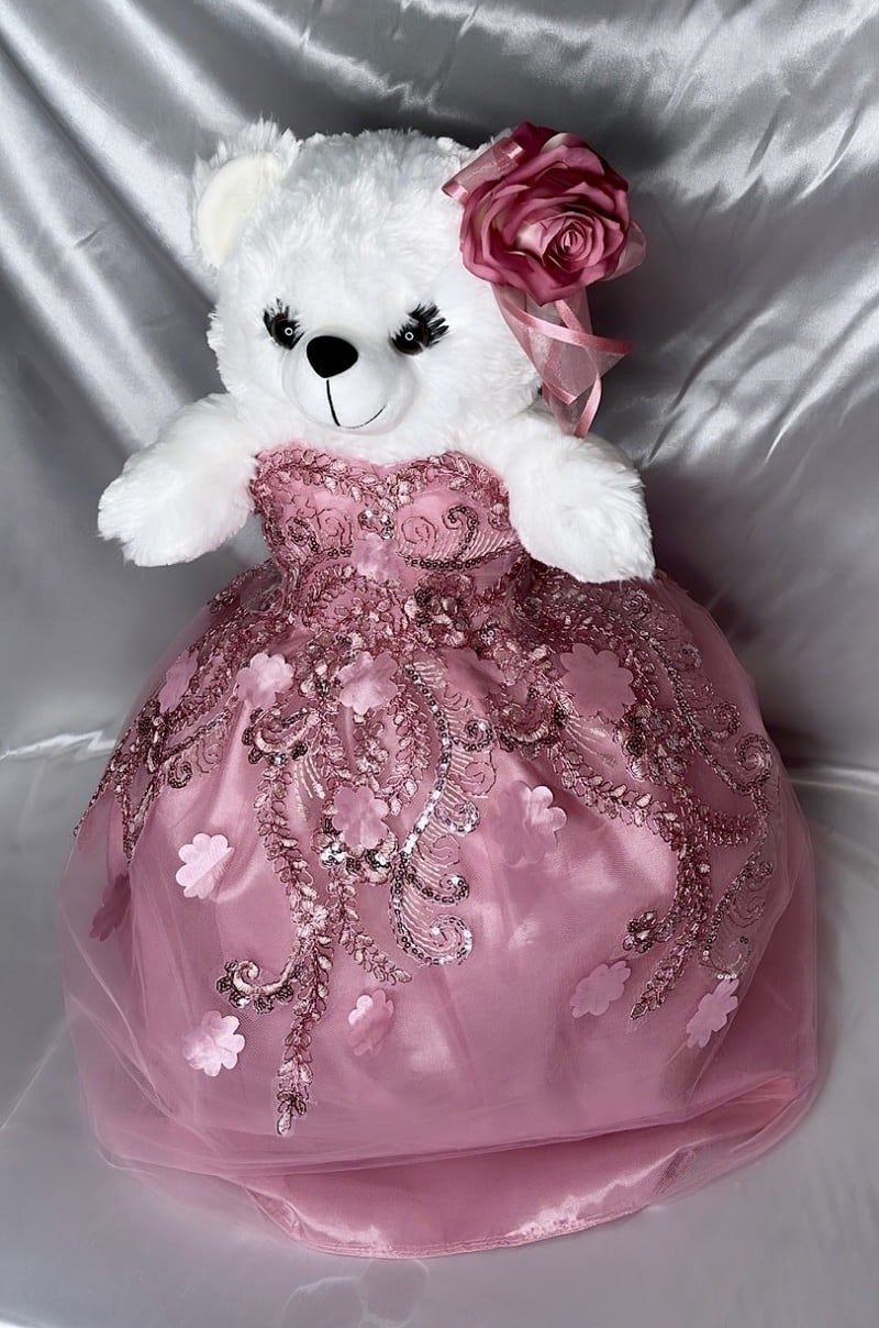 Calla Collection Quinceañera Bear Adorable Gown Commemorative Bear Gift