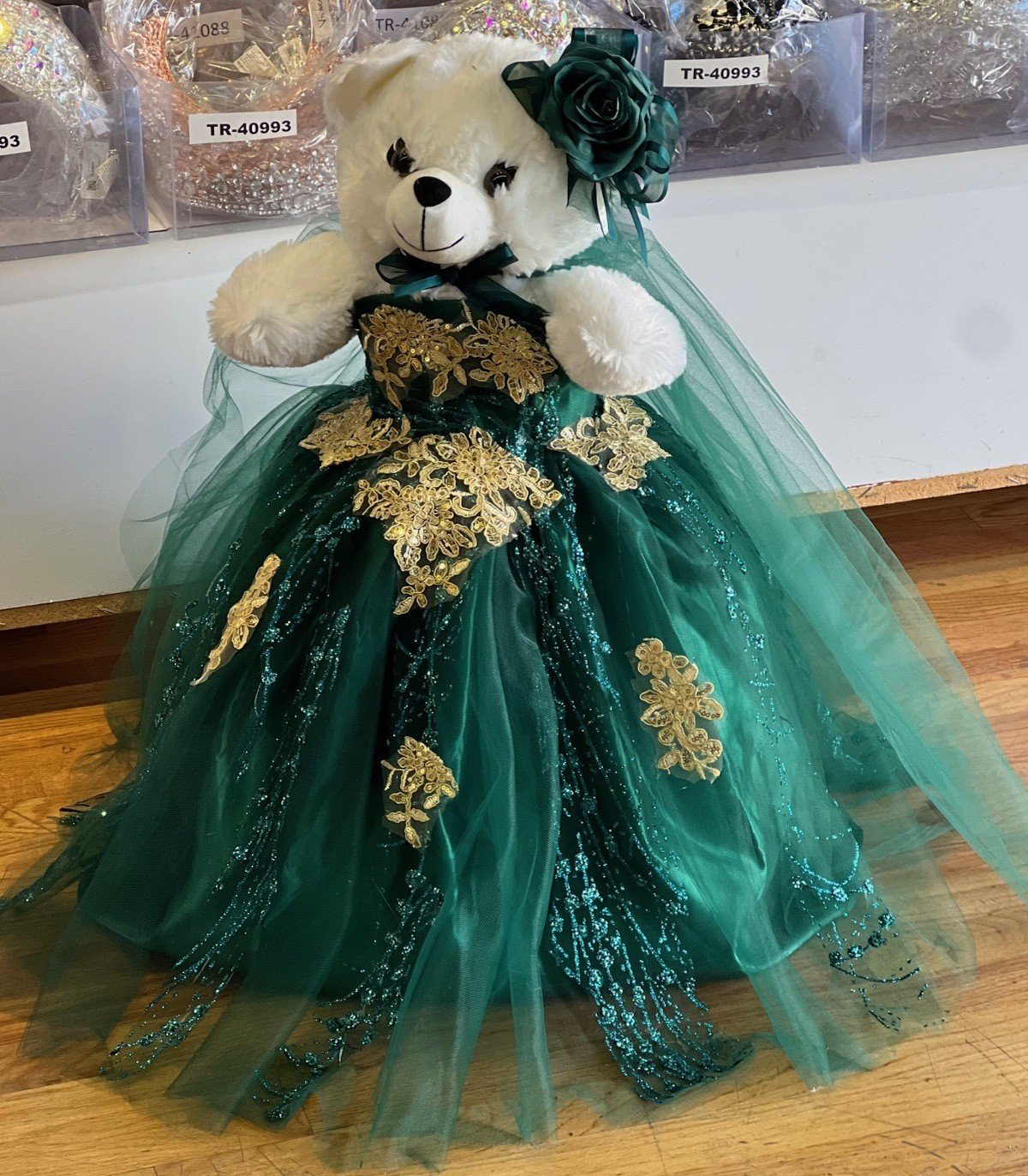 Calla Collection Quinceañera Bear Adorable Gown Commemorative Bear Gift