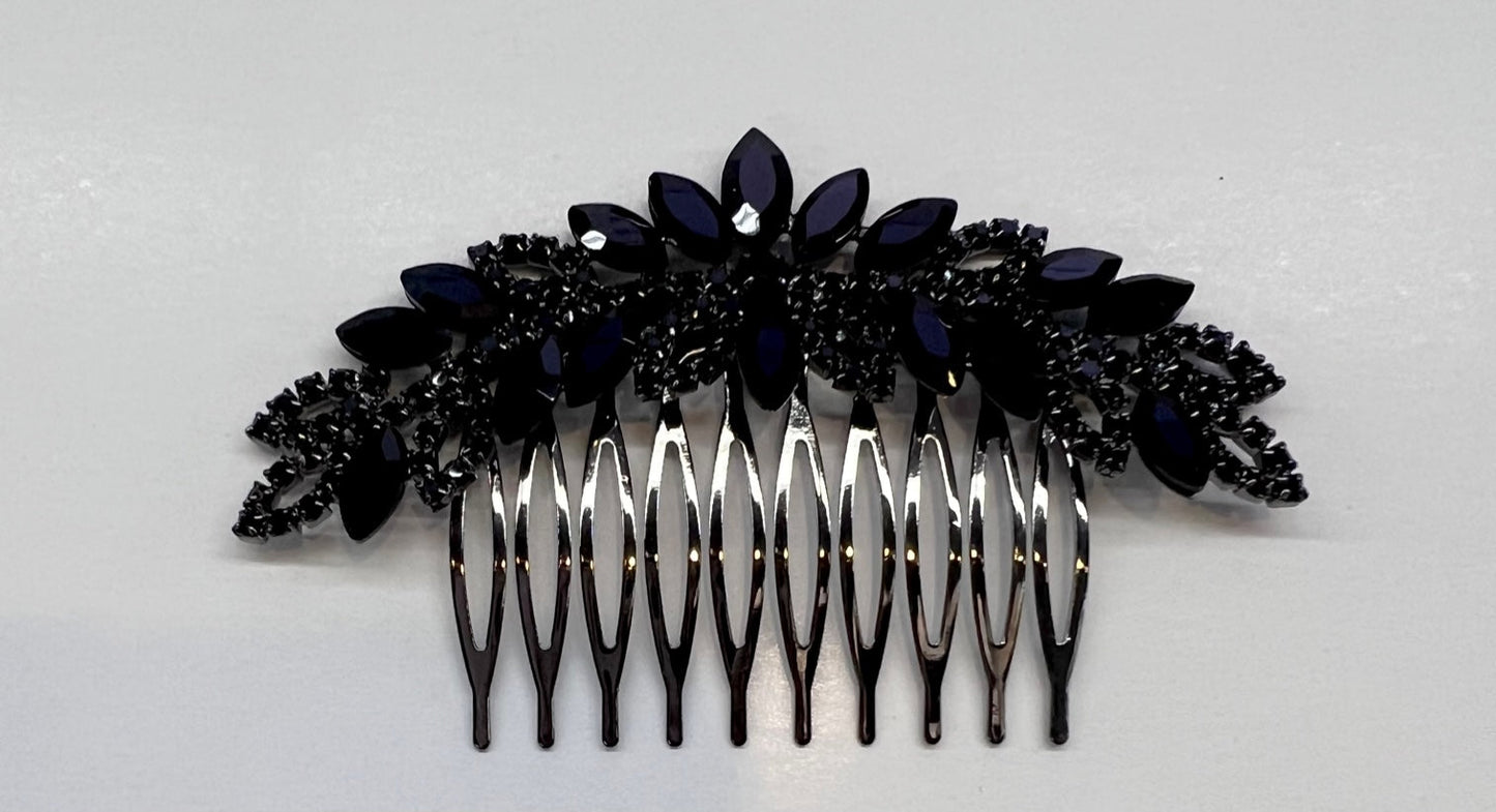 Calla Collection Hair Comb TR-41144 Luxurious Timeless Rhinestone Hair Comb