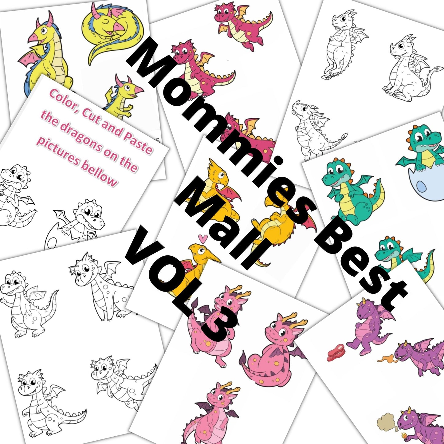 Baby Dragon Coloring - Coloring book - Mommies Best Mall