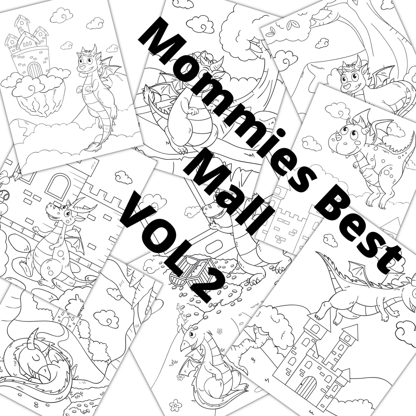 Baby Dragon Coloring - Coloring book - Mommies Best Mall