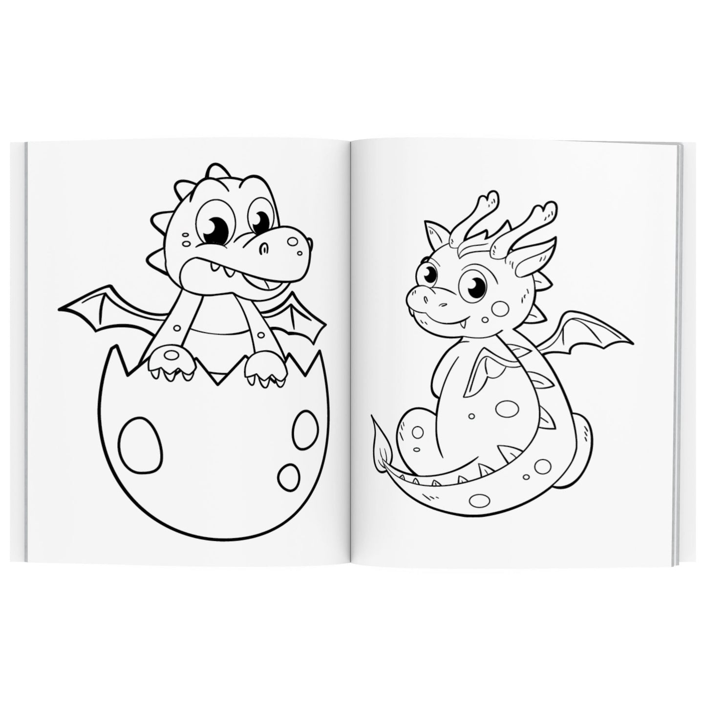 Baby Dragon Coloring - Coloring book - Mommies Best Mall