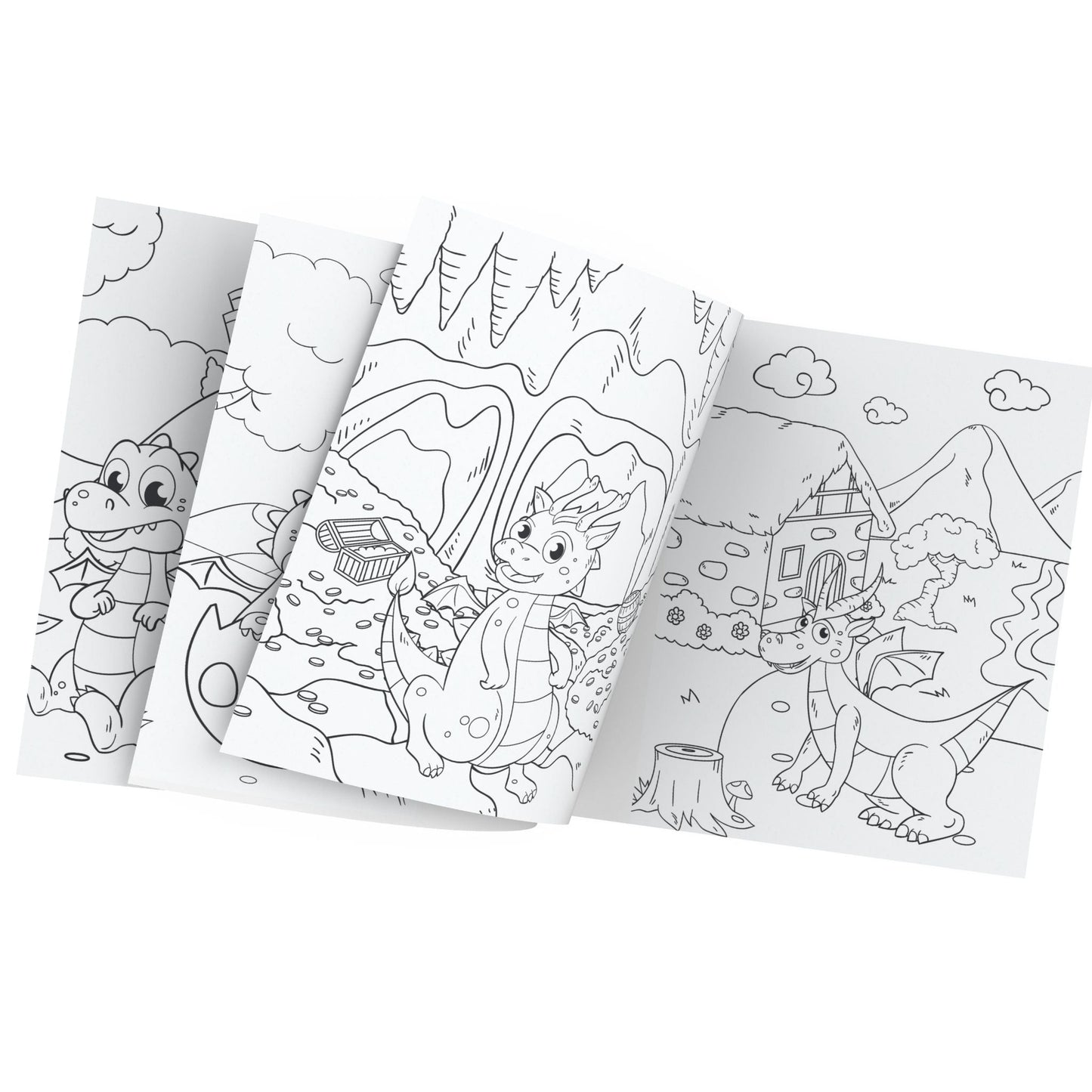 Baby Dragon Coloring - Coloring book - Mommies Best Mall