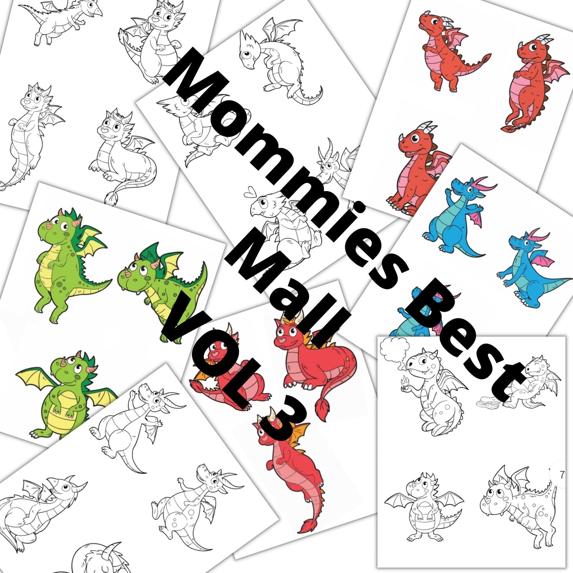 Baby Dragon Coloring - Coloring book - Mommies Best Mall