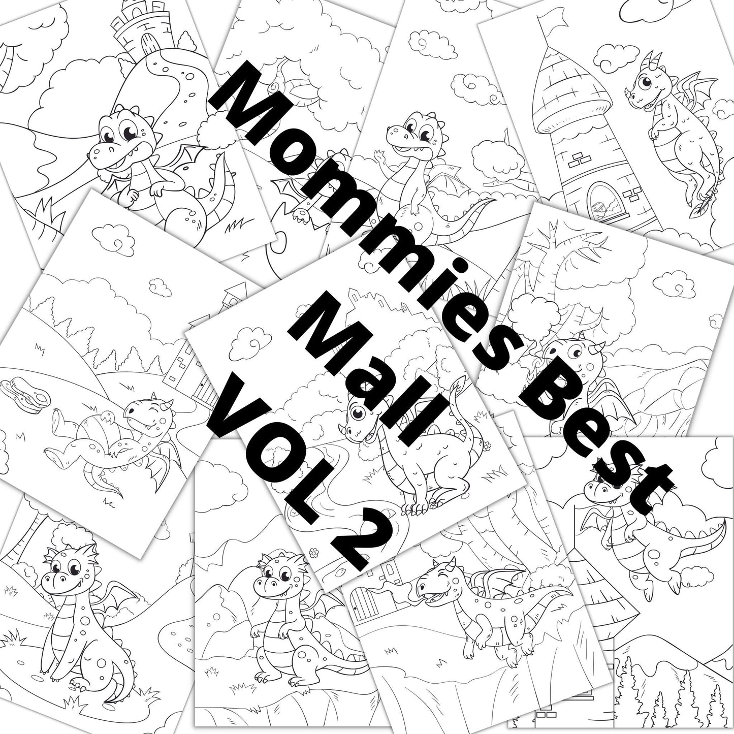 Baby Dragon Coloring - Coloring book - Mommies Best Mall