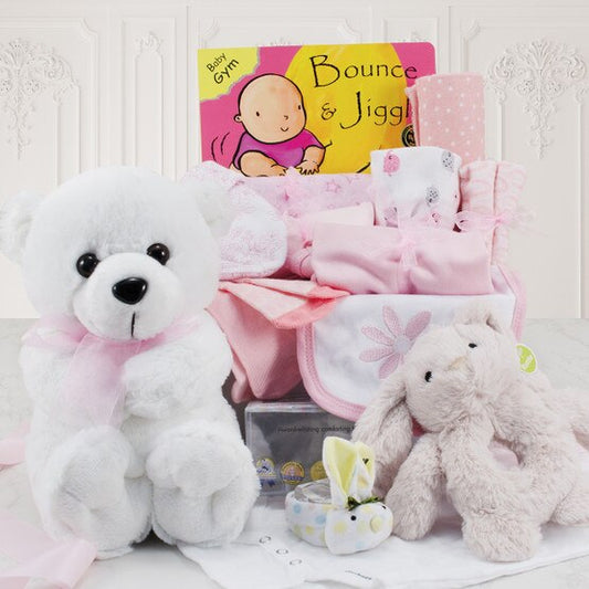 It's a Girl: Baby Girl Gift Basket