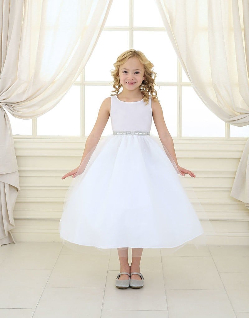 Dress materials and crystal beadwork on the Calla Collection D-754
