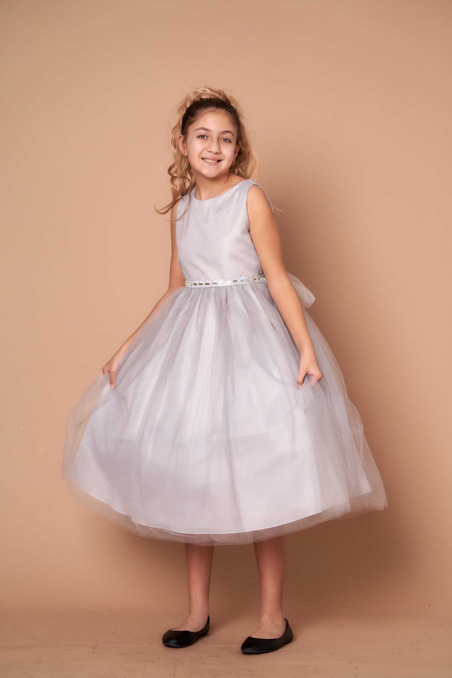 A-line profile dress Calla Collection D-754 for photography and family events