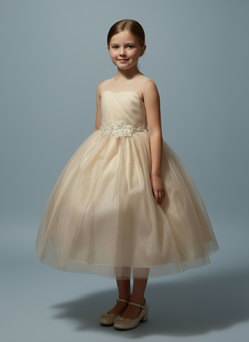 Dramatic deep V-shaped back design serving as the main visual anchor on the Calla Collection D-836 dress.