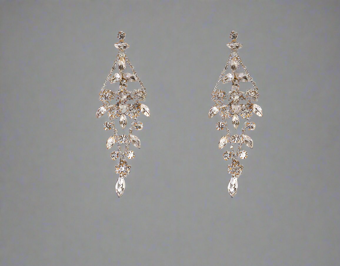 Calla Collection Earrings TR-11140 Subtle Glamour Sophisticated Dangle Earrings