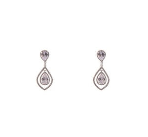 Calla Collection Earrings TR-10437 Classic Beautiful Sparkle Cubic Zirconia CZ Earrings