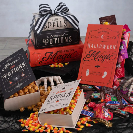 SPELLS, MAGIC & POTIONS: HALLOWEEN CANDY TOWER