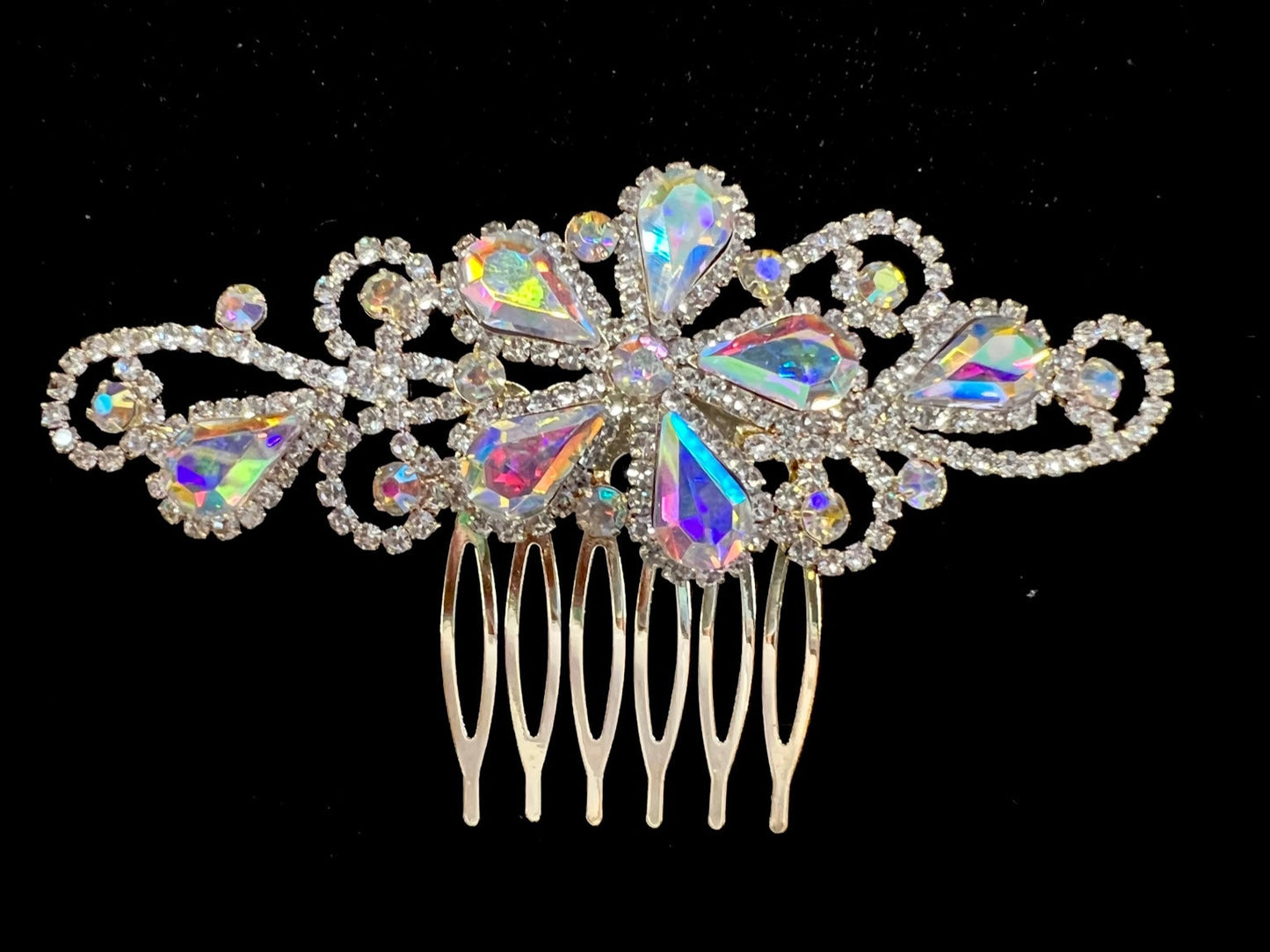 Calla Collection Hair Comb TR-40741 Sparkle and Shine Rhinestone Hair Comb