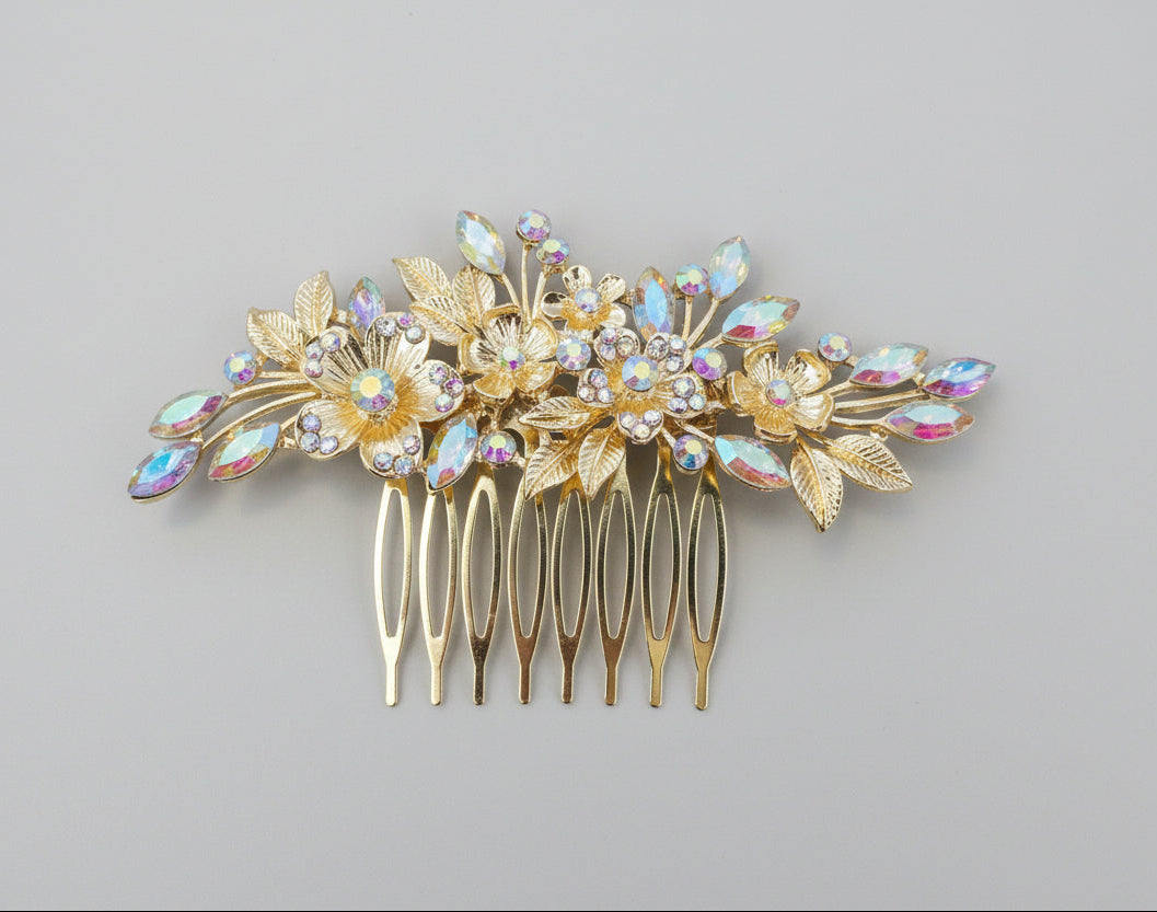 Calla Collection Hair Comb TR-0837 Stunning Elegant Rhinestone Hair Comb