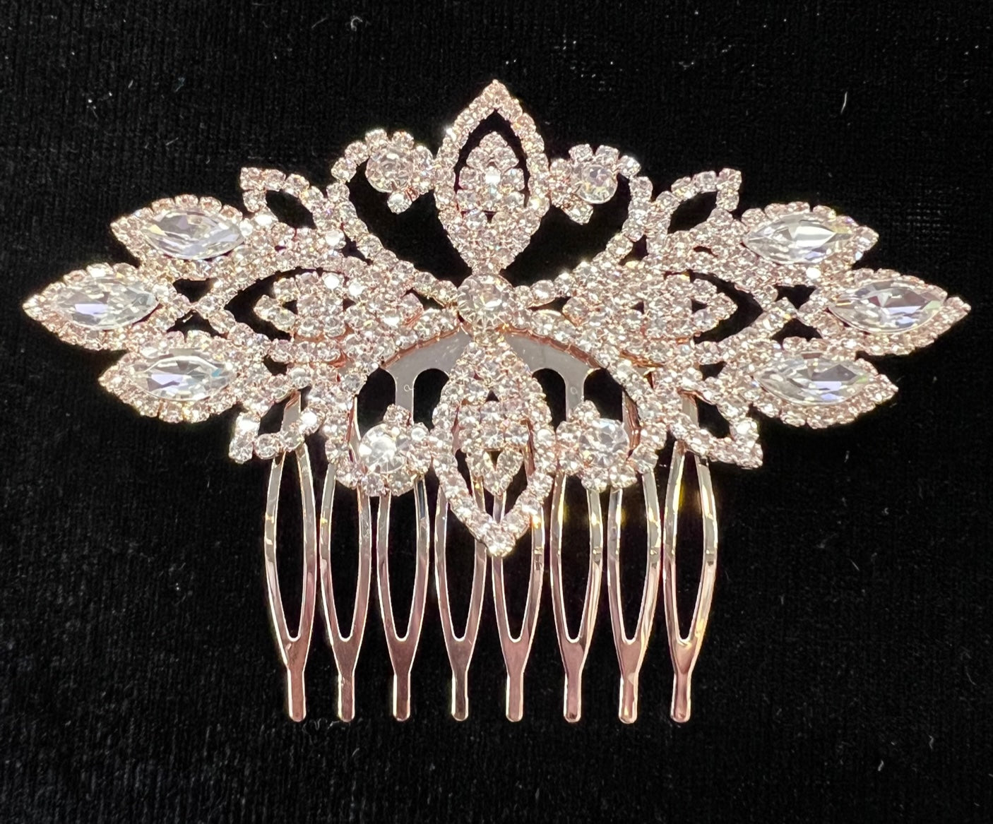 Calla Collection Hair Comb TR-41100 Sparkling Star Rhinestone Hair Comb
