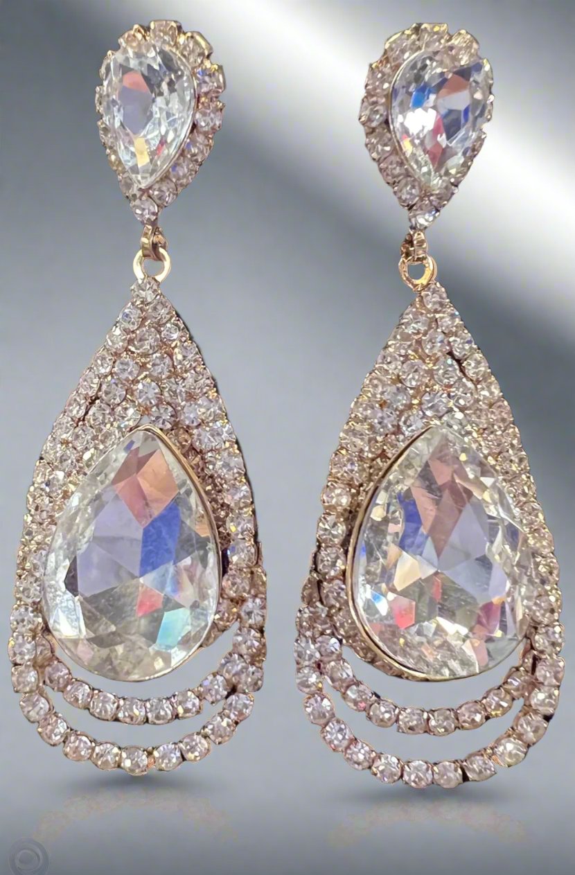 Calla Collection Earrings TR-10557 Eye-Catching Elegant Dangling Earrings