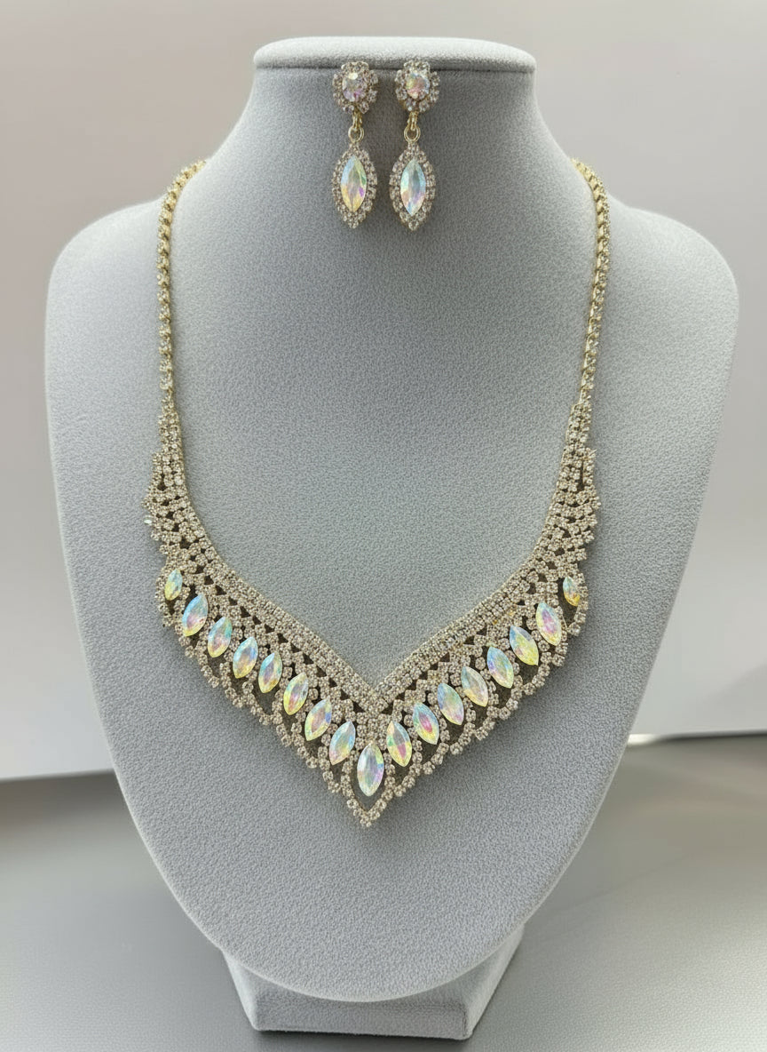 Calla Collection TR-20350 Formal Necklace & Earring Set