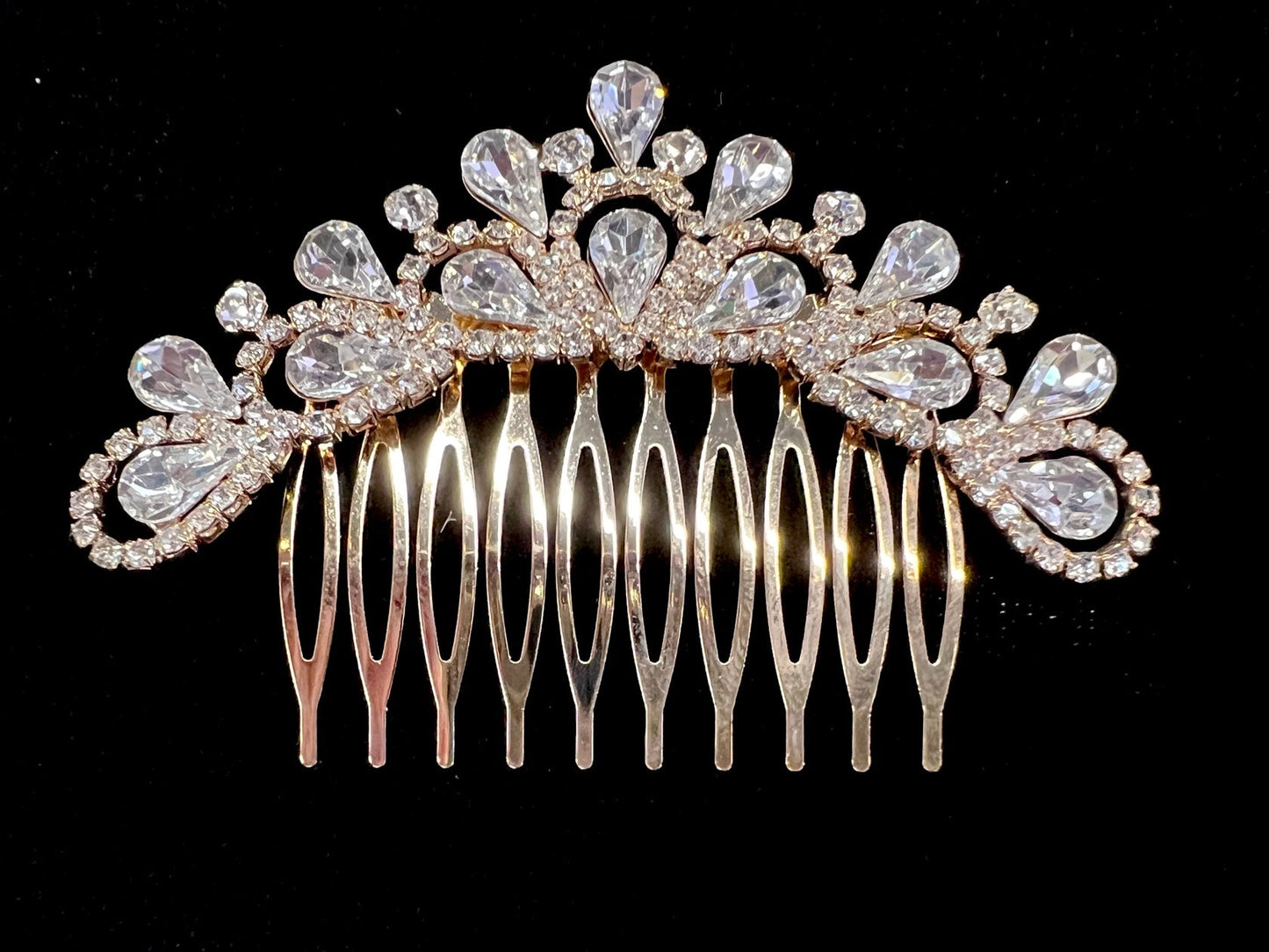 Calla Collection Hair Comb TR-41142 Dazzling Casual or Formal Rhinestone Hair Comb