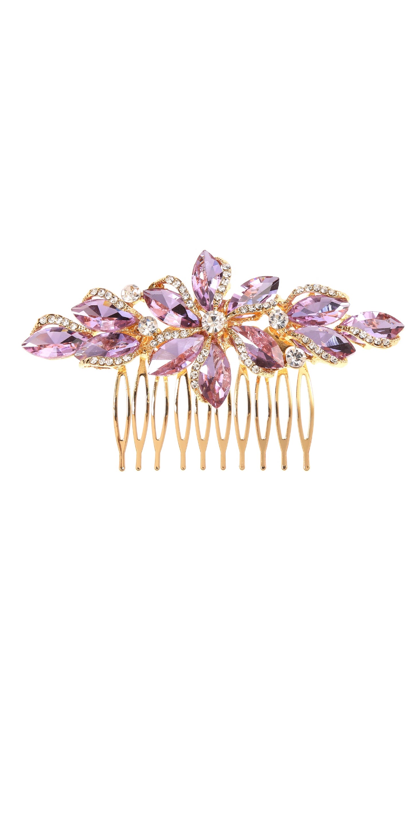 Calla Collection Hair Comb TR-41172 Premium Glamour Rhinestone Hair Comb