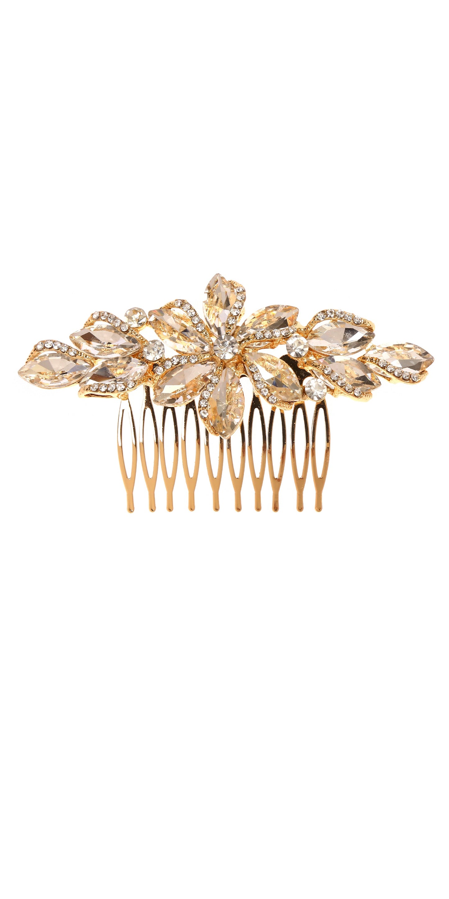 Calla Collection Hair Comb TR-41172 Premium Glamour Rhinestone Hair Comb