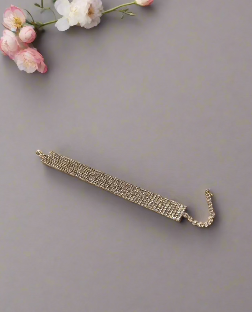 Calla Collection Bracelet TR-30076-8 Elegant Cubic Zirconia CZ Wardrobe Bracelet