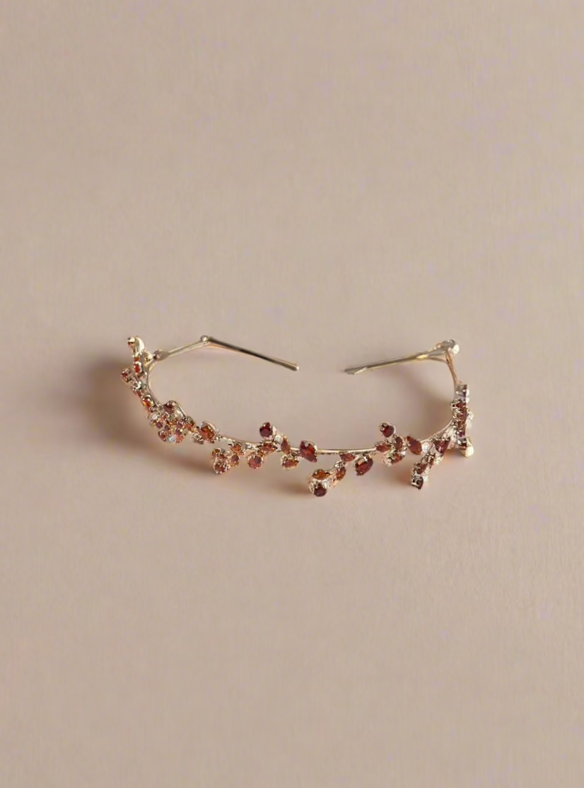 Calla Collection secure fit hair wrap in elegant jewelry style, showcasing a stylish and innovative hair accessory.