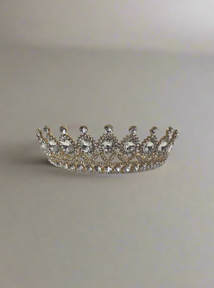 Calla Collection Tiara TR-879 Gorgeous Big Stones Statement Crown