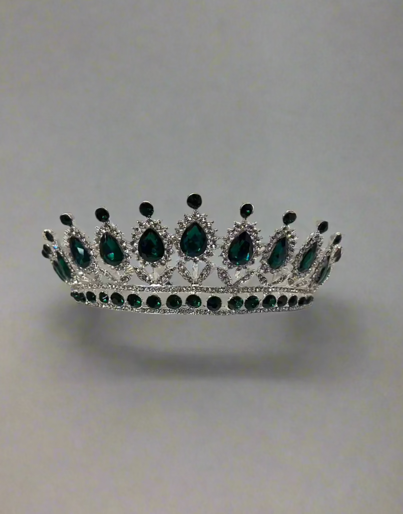 Calla Collection Tiara TR-879 Gorgeous Big Stones Statement Crown