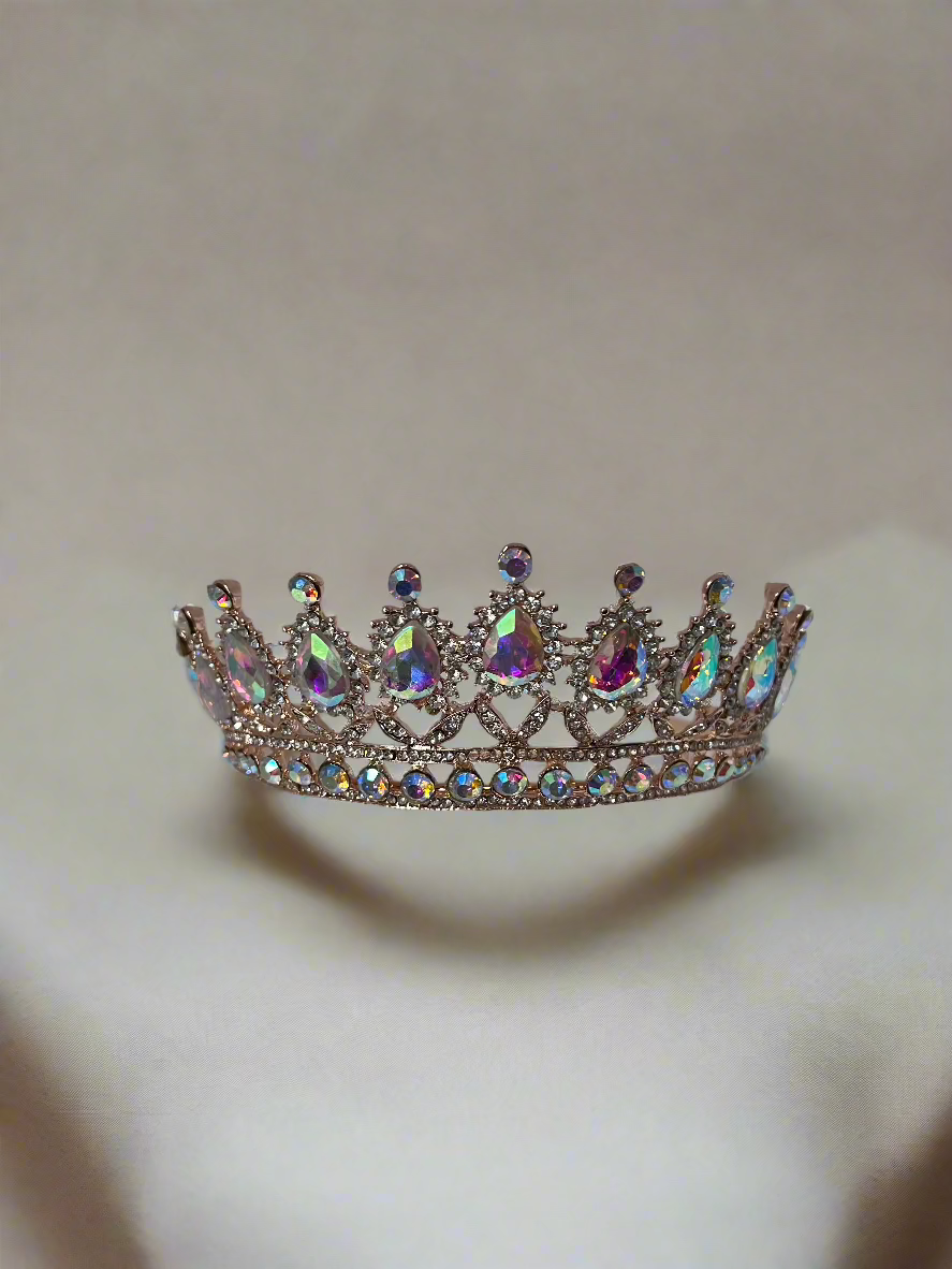 Calla Collection Tiara TR-879 Gorgeous Big Stones Statement Crown