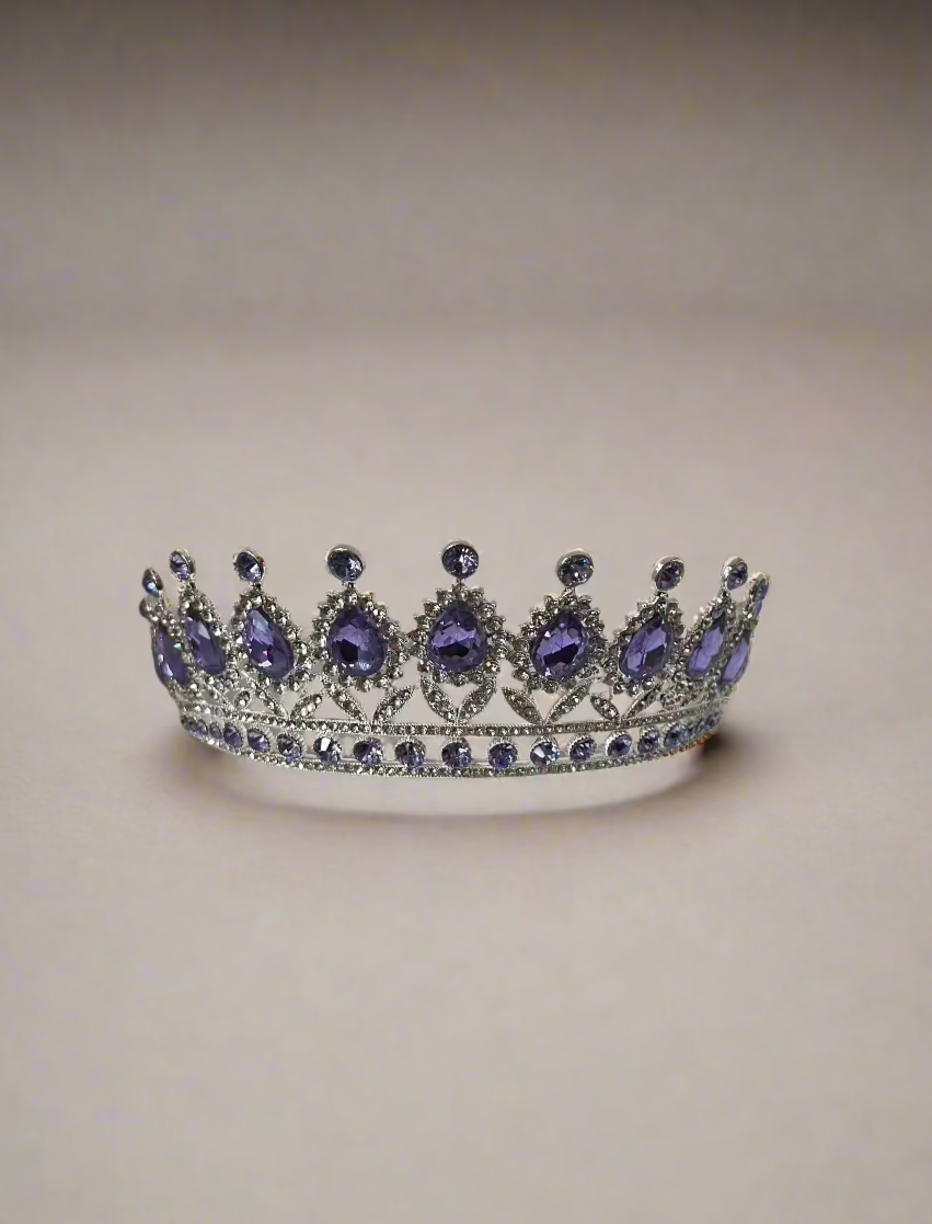 Calla Collection Tiara TR-879 Gorgeous Big Stones Statement Crown
