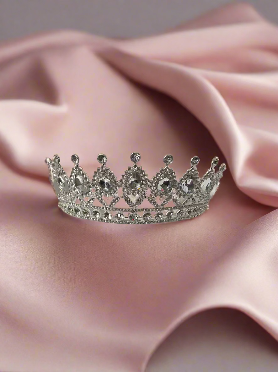 Calla Collection Tiara TR-879 Gorgeous Big Stones Statement Crown