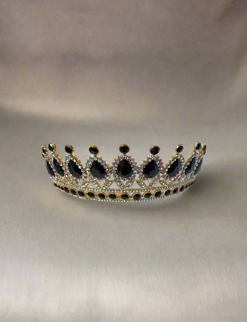 Calla Collection Tiara TR-879 Gorgeous Big Stones Statement Crown