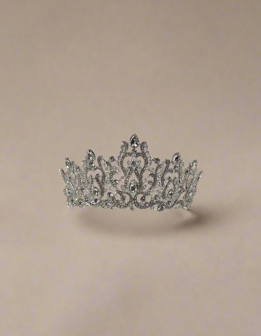 Calla Collection Tiara TR-934 Beautifully Crafted Glamour Crown